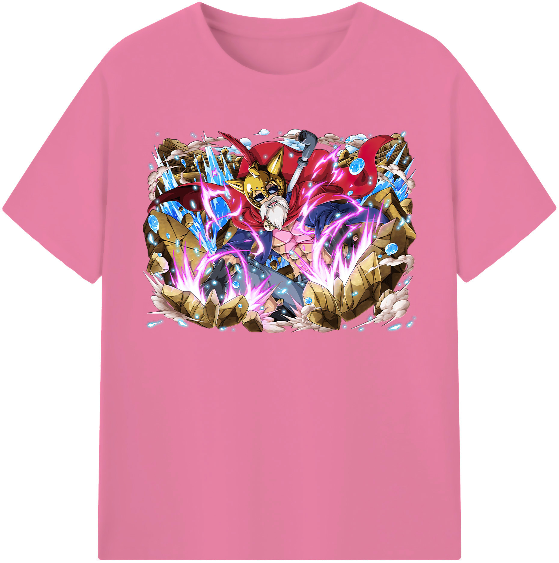 ワンピース モンキー・D・ルフィ ONE PIECE Monkey D. Luffy 綿100％半袖Tシャツ（フロントプリント）